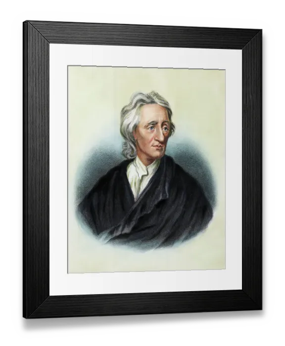 Framed Print : Engraving Portrait of John Locke by Freeman after a Painting by Sir Godfrey Kneller Framed Print : Engraving Portrait of John Locke by Freeman after a Painting by Sir Godfrey Kneller