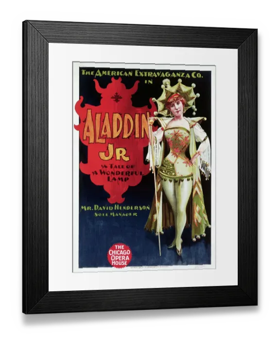 Framed Print : Vaudeville Poster W / 19 Cent. Showgirl Framed Print : Vaudeville Poster W / 19 Cent. Showgirl