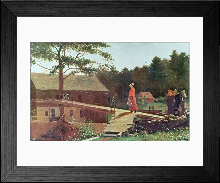 Framed Print : The Morning Bell by Winslow Homer Framed Print : The Morning Bell by Winslow Homer