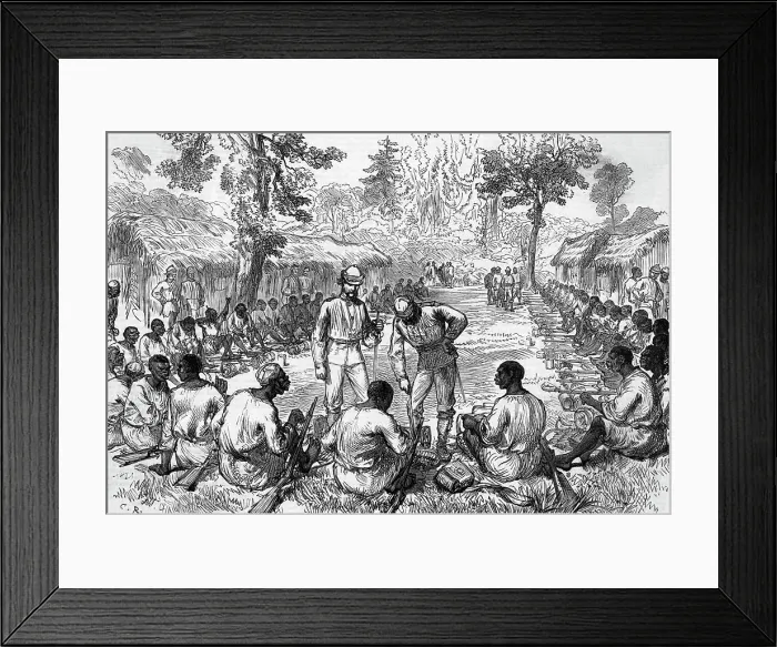 Framed Print : Scene From The Ashanti War -- Illus Framed Print : Scene From The Ashanti War -- Illus