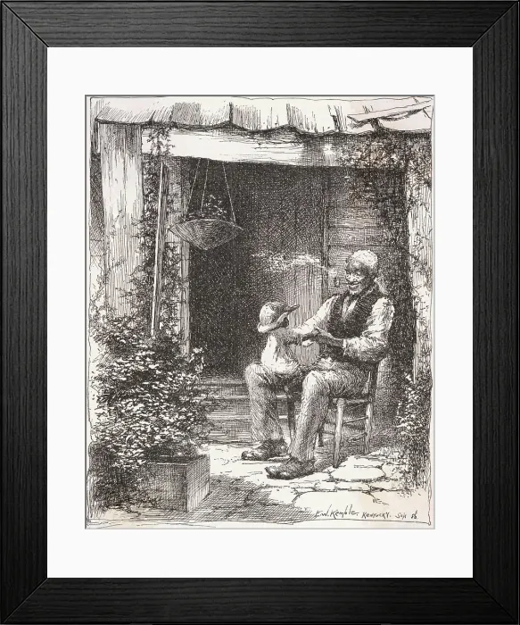Framed Print : Illustration from Uncle Tom's Cabin Framed Print : Illustration from Uncle Tom's Cabin