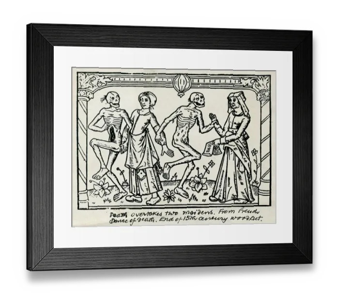 Framed Print : Allegorical Illustration of Death Framed Print : Allegorical Illustration of Death