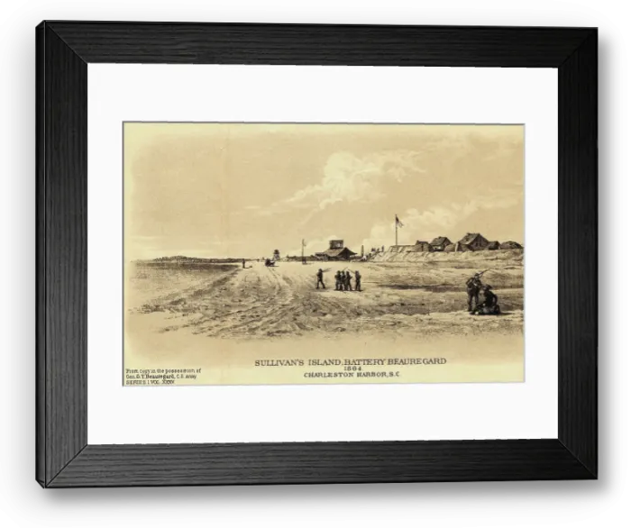 Framed Print : Confederate Soldiers at Battery Beauregard Framed Print : Confederate Soldiers at Battery Beauregard