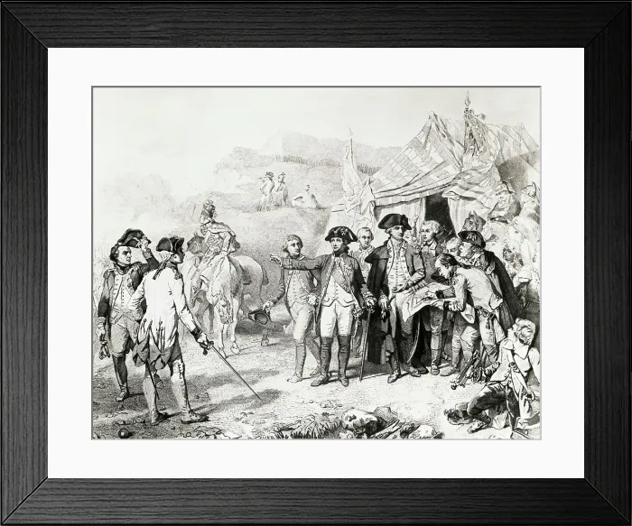 Framed Print : Illustration of Siege of Yorktown Framed Print : Illustration of Siege of Yorktown