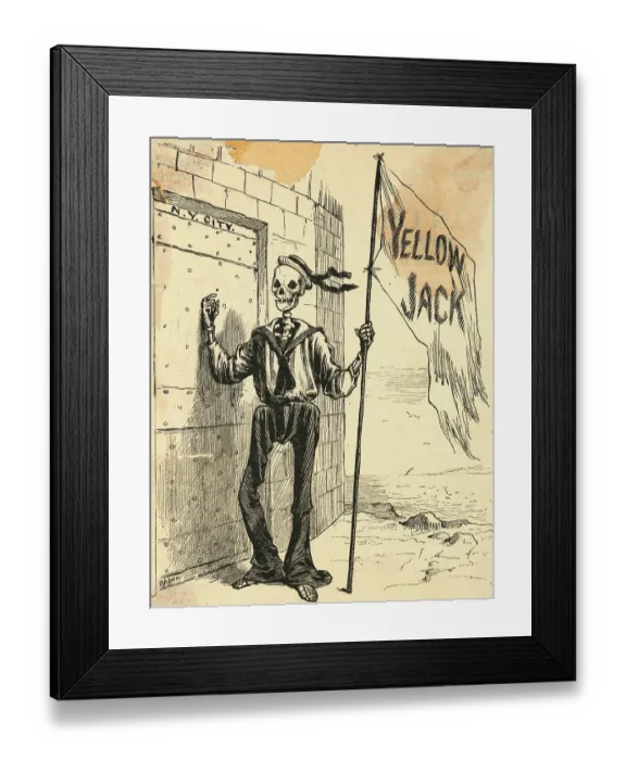 Framed Print : Illustration on Political Caution Framed Print : Illustration on Political Caution