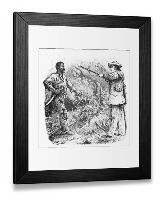 Framed Print : Print Depicting the Discovery of Nat Turner after William Henry Shelton Framed Print : Print Depicting the Discovery of Nat Turner after William Henry Shelton