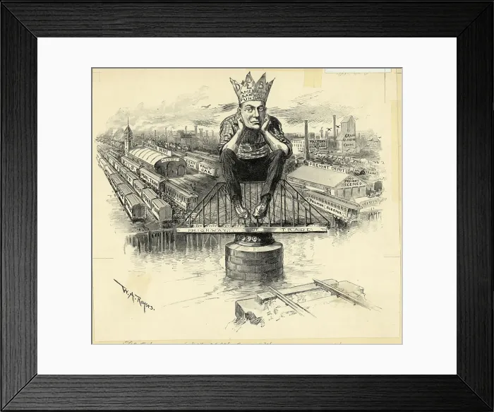 Framed Print : Eugene V. Debs Political Cartoon Framed Print : Eugene V. Debs Political Cartoon