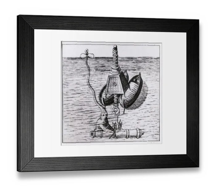 Framed Print : Illustration of Diver Framed Print : Illustration of Diver