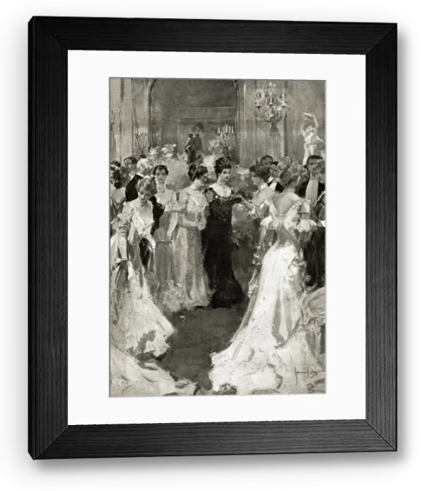 Framed Print : Mrs Astor Greeting Guests at her Ball Framed Print : Mrs Astor Greeting Guests at her Ball