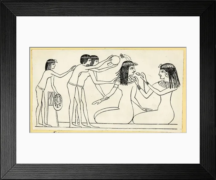 Framed Print : Egyptian Woman'S Toillette Framed Print : Egyptian Woman'S Toillette