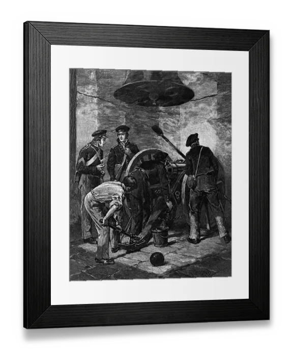 Framed Print : U.S. Grant W / Cannon At Chapultepec