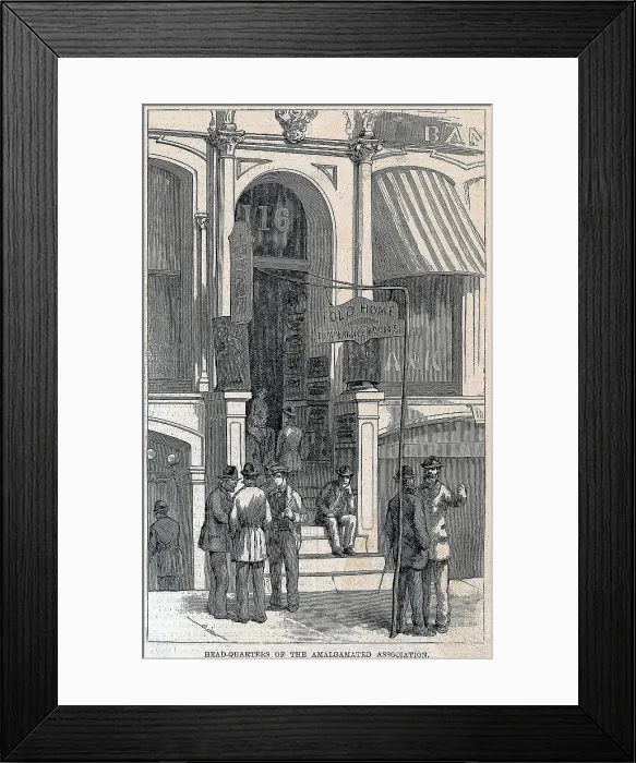Framed Print : Illustration Men At Amalgamated H.Q Framed Print : Illustration Men At Amalgamated H.Q