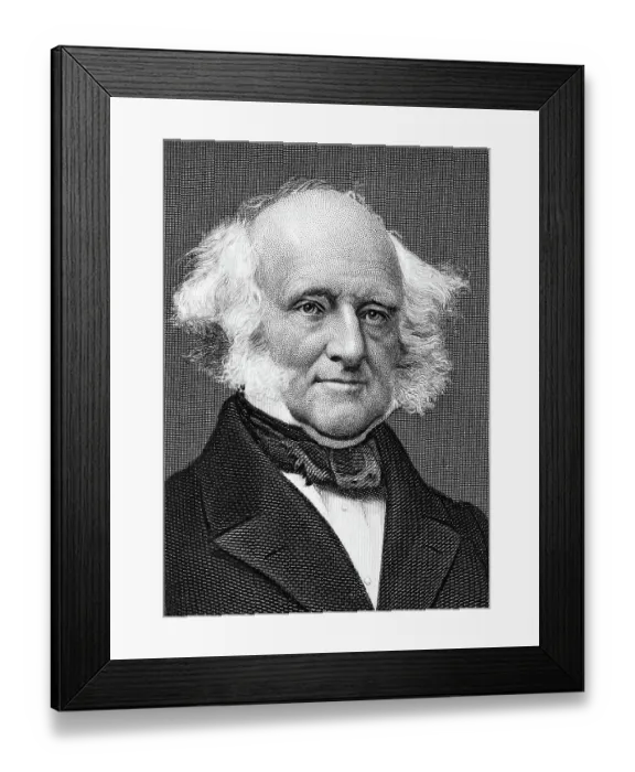 Framed Print : Illustration of Martin Van Buren Framed Print : Illustration of Martin Van Buren