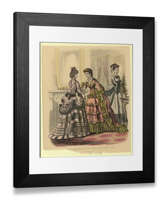 Framed Print : Fashion Advertisement Women In Gowns Framed Print : Fashion Advertisement Women In Gowns
