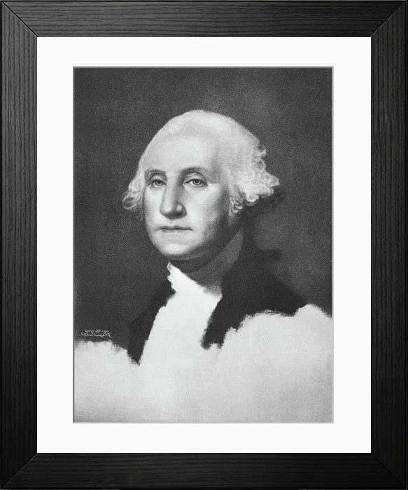 Framed Print : Bust Shot Of George Washington Framed Print : Bust Shot Of George Washington
