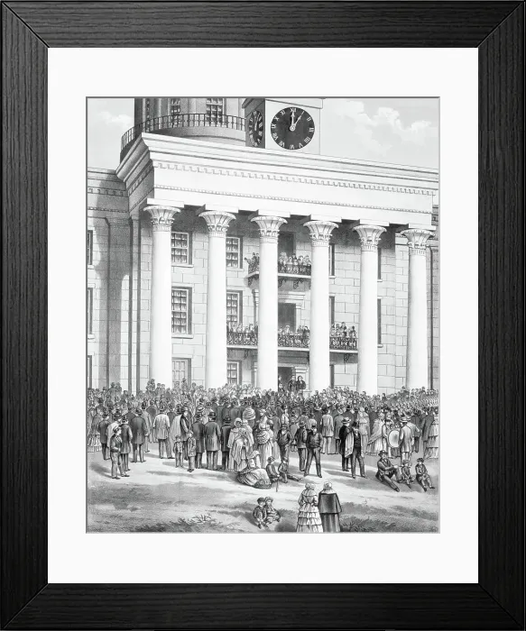 Framed Print : Inauguration of Jefferson Davis