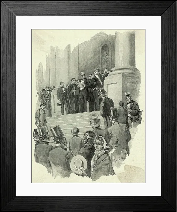 Framed Print : James Buchanan'S Inauguration Framed Print : James Buchanan'S Inauguration