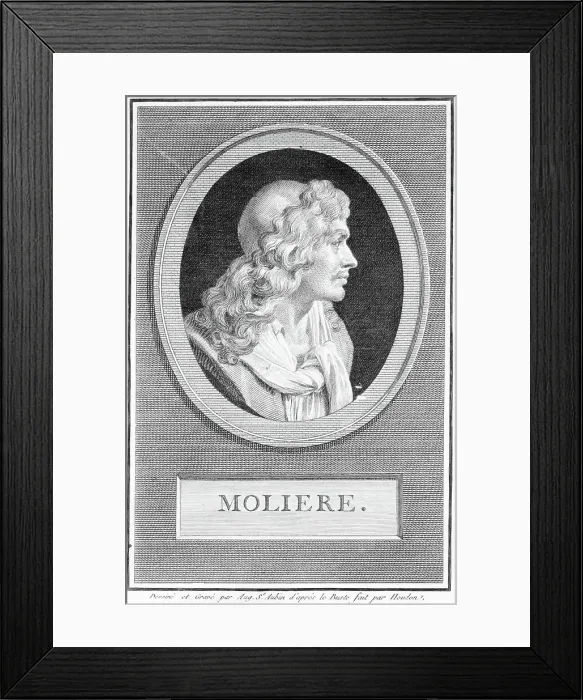 Framed Print : Profile Portrait of Moliere Framed Print : Profile Portrait of Moliere