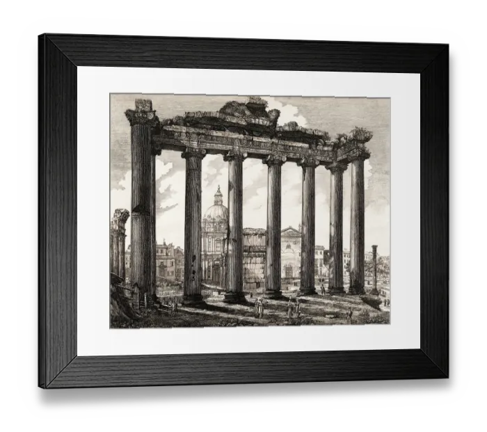 Framed Print : Temple of Concord by Rosini Framed Print : Temple of Concord by Rosini