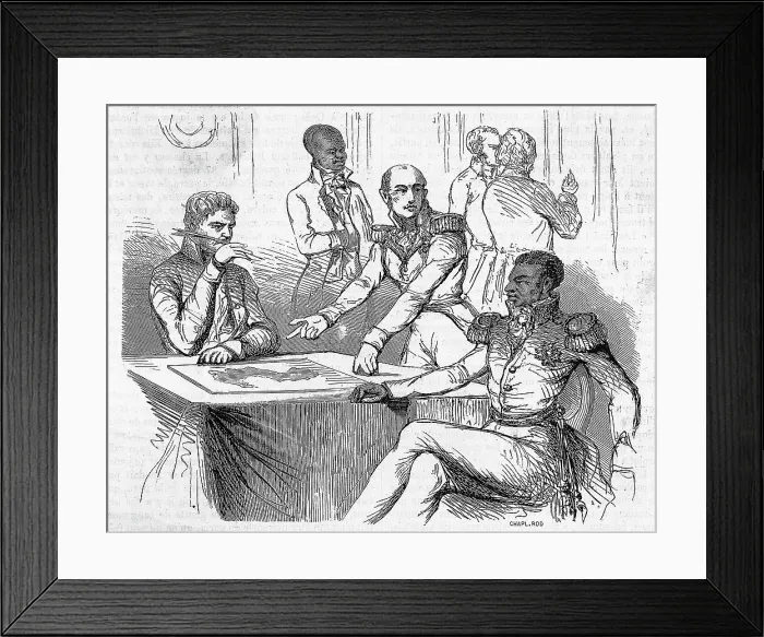 Framed Print : Toussaint L'Ouverture / Illus / Treaty Framed Print : Toussaint L'Ouverture / Illus / Treaty