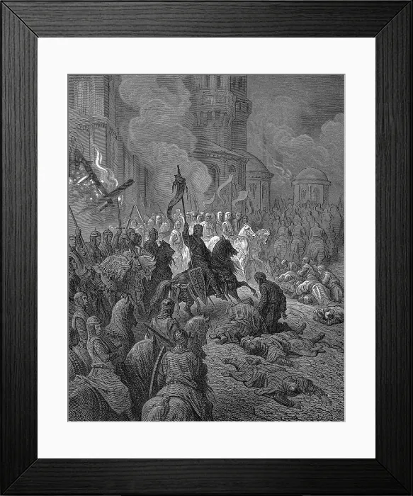 Framed Print : Entry Of Crusaders In Constantinople Framed Print : Entry Of Crusaders In Constantinople