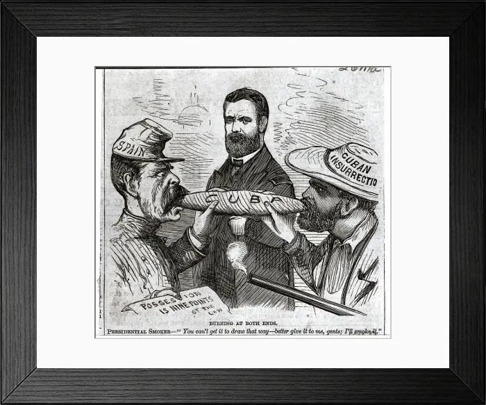 Framed Print : Political Cartoon / Cuban Insurrection Framed Print : Political Cartoon / Cuban Insurrection