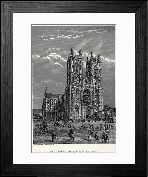Framed Print : West Front Of Westminster Abbey Framed Print : West Front Of Westminster Abbey