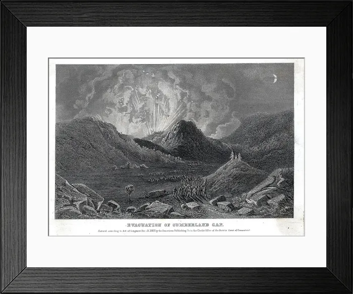 Framed Print : Evacuating Cumberland Gap In Civil War Framed Print : Evacuating Cumberland Gap In Civil War