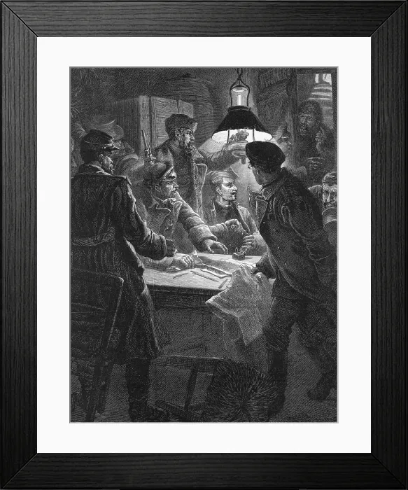 Framed Print : Russian Nihilist Conspirators / Engraving Framed Print : Russian Nihilist Conspirators / Engraving