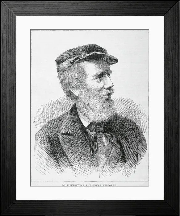 Framed Print : Dr. Livingstone, the Great Explorer Illustration Framed Print : Dr. Livingstone, the Great Explorer Illustration