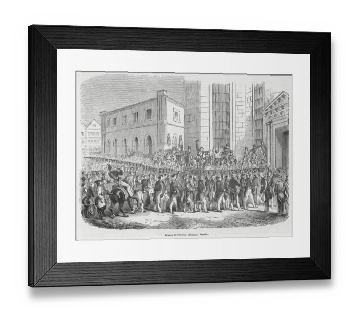 Framed Print : Illustration of German Parliament Framed Print : Illustration of German Parliament