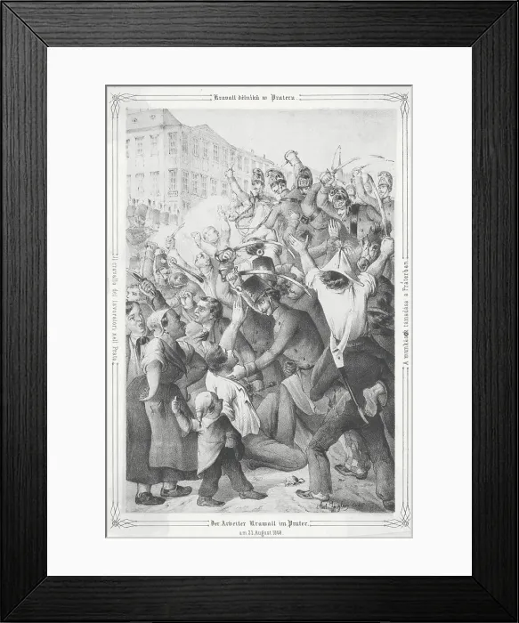 Framed Print : Illustration of Rebellion in Germany Framed Print : Illustration of Rebellion in Germany