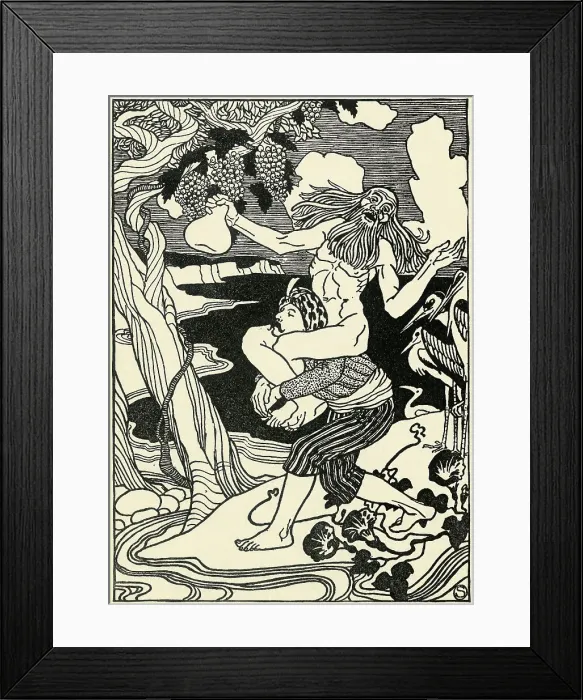 Framed Print : Illustration of Sinbad the Sailor from Arabian Nights Framed Print : Illustration of Sinbad the Sailor from Arabian Nights