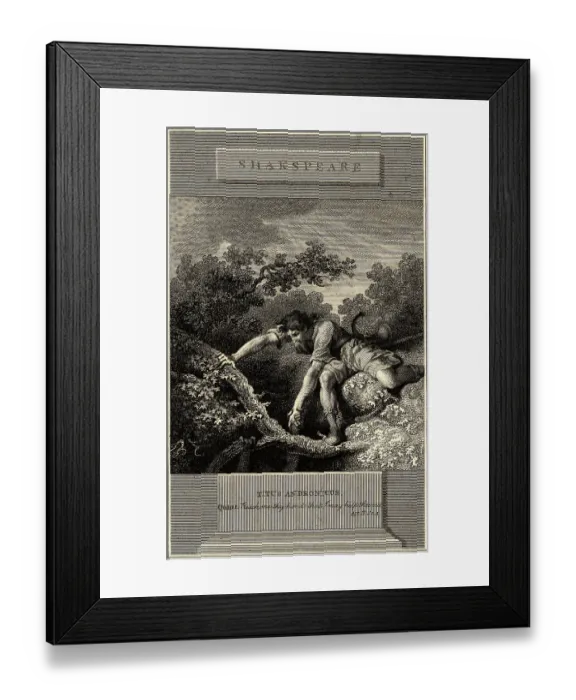Framed Print : Illustration from Titus Adronicus by Shakespeare Framed Print : Illustration from Titus Adronicus by Shakespeare
