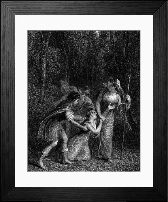Framed Print : Illustration from Titus Adronicus by Shakespeare Framed Print : Illustration from Titus Adronicus by Shakespeare