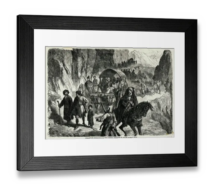 Framed Print : Illustration of Circassian Caravan Framed Print : Illustration of Circassian Caravan