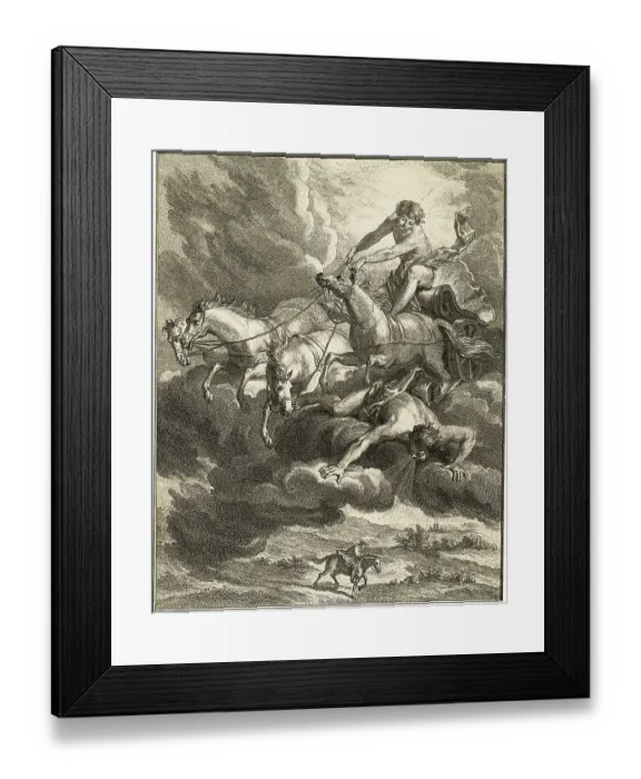 Framed Print : Illustration of Apollo and Boreas Framed Print : Illustration of Apollo and Boreas