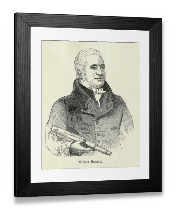 Framed Print : Portrait of Explorer William Scoresby Framed Print : Portrait of Explorer William Scoresby