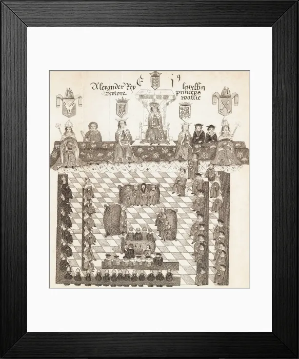 Framed Print : Parliamentary Scene of Edward I Framed Print : Parliamentary Scene of Edward I