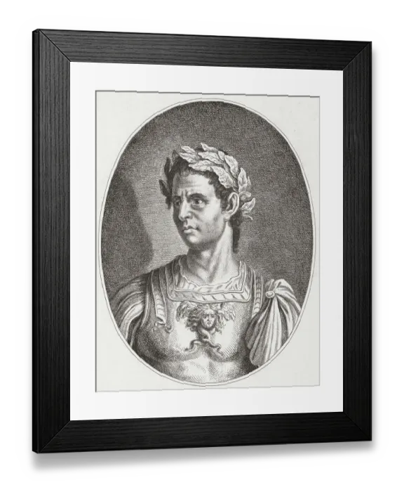 Framed Print : Roman Emperor Tiberius in Headdress Framed Print : Roman Emperor Tiberius in Headdress