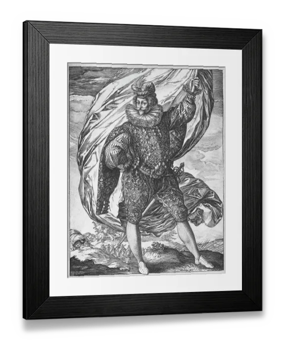 Framed Print : Engr / Gerrit Pietersz Ruychaver W / Banner Framed Print : Engr / Gerrit Pietersz Ruychaver W / Banner