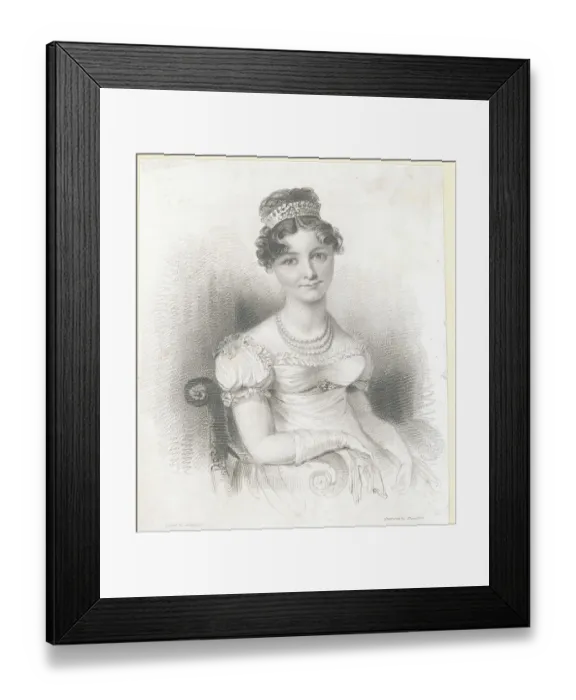 Framed Print : Illustration of Duchess of Kent Framed Print : Illustration of Duchess of Kent