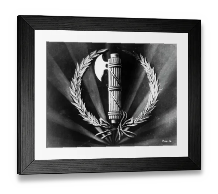 Framed Print : Italian Fascists National Symbol Framed Print : Italian Fascists National Symbol