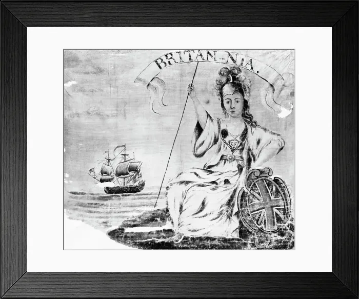 Framed Print : British Flag At The Siege Of Louisbourg Framed Print : British Flag At The Siege Of Louisbourg