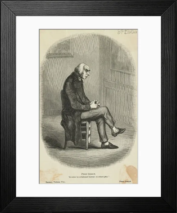 Framed Print : Scene from the book, Pere Goriot Framed Print : Scene from the book, Pere Goriot