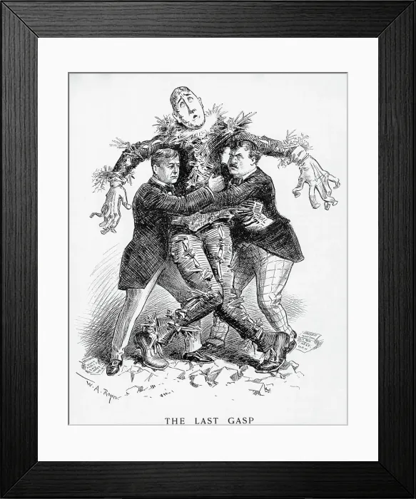Framed Print : William Randolph Hearst as Scarecrow Framed Print : William Randolph Hearst as Scarecrow