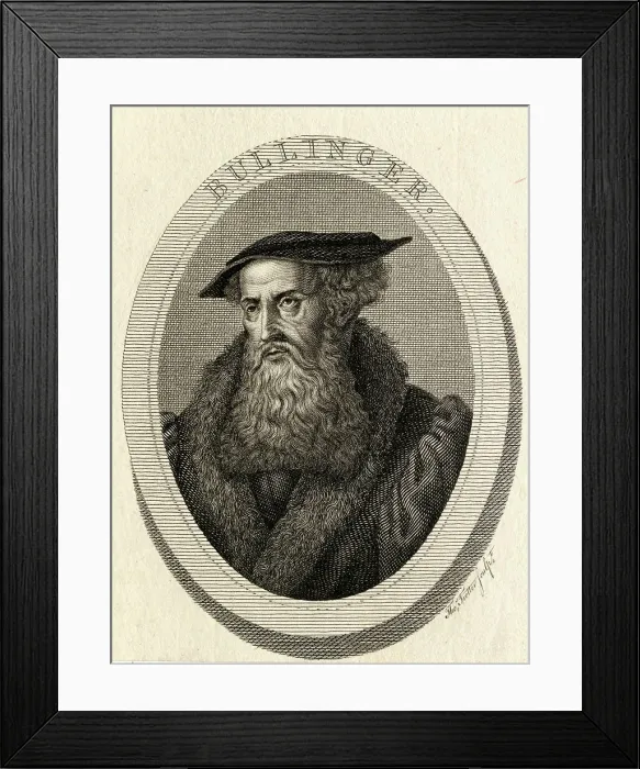 Framed Print : Illustration of Reformer Heinrich Bullinger Framed Print : Illustration of Reformer Heinrich Bullinger