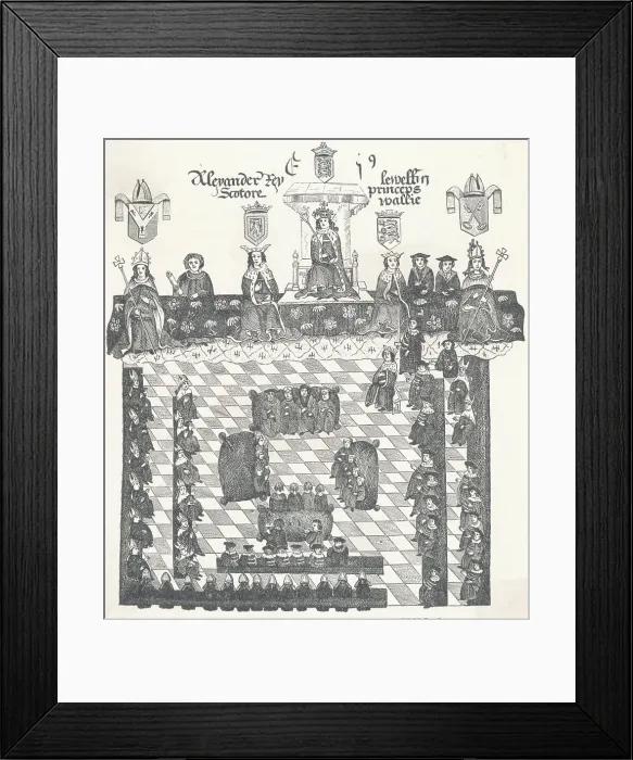 Framed Print : Edward I and His Court Framed Print : Edward I and His Court