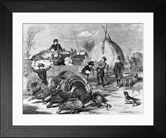 Framed Print : Thanksgiving Day; Ways And Means Framed Print : Thanksgiving Day; Ways And Means