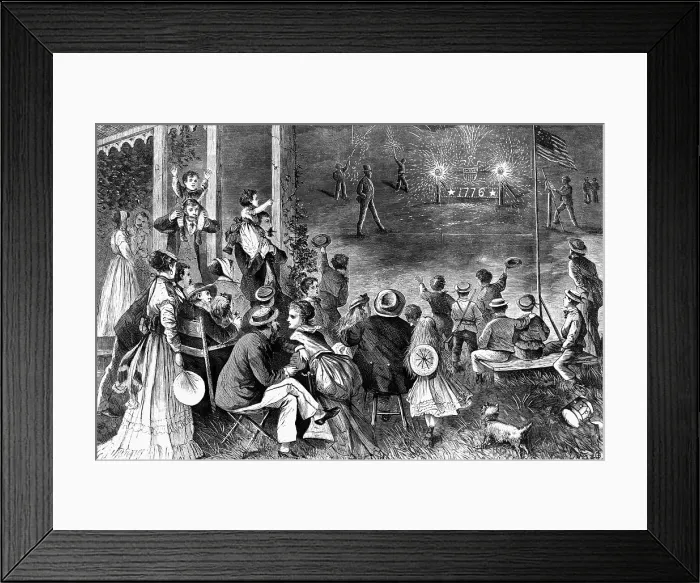 Framed Print : Fireworks in the Country Framed Print : Fireworks in the Country